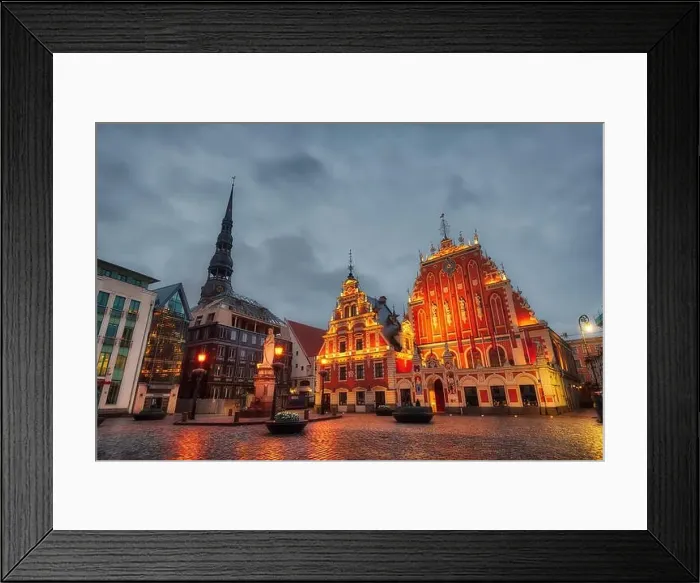 Framed Print : Sunrise over central Riga, Latvia, taken in May 2019 Framed Print : Sunrise over central Riga, Latvia, taken in May 2019
