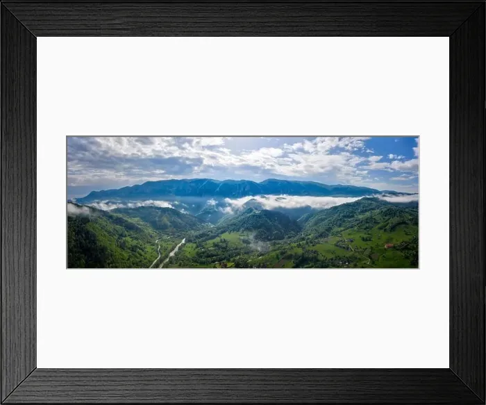 Framed Print : Low cloud landscape in central Romania, taken in May 2019 Framed Print : Low cloud landscape in central Romania, taken in May 2019