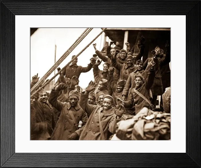 Framed Print : The famous 369th arrive in N.Y Framed Print : The famous 369th arrive in N.Y