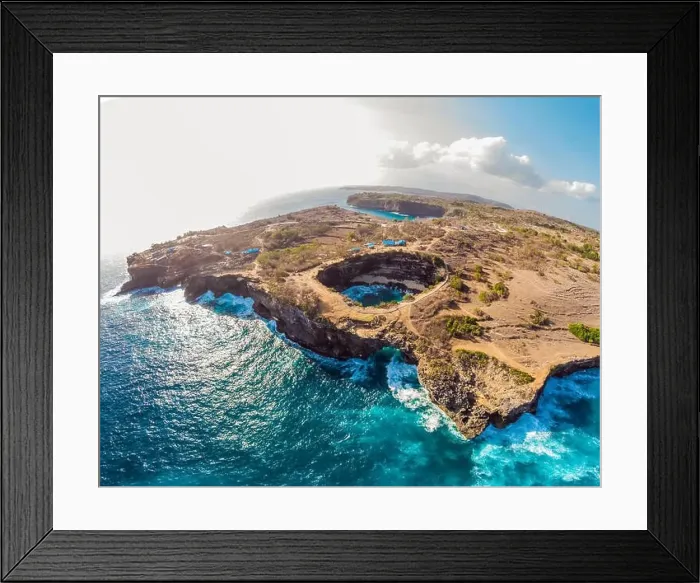 Framed Print : Landscape over Broken Beach in Nusa Penida, Indonesia Angel's BillaBong Beach. Popular tourist destination Bali Framed Print : Landscape over Broken Beach in Nusa Penida, Indonesia Angel's BillaBong Beach. Popular tourist destination Bali