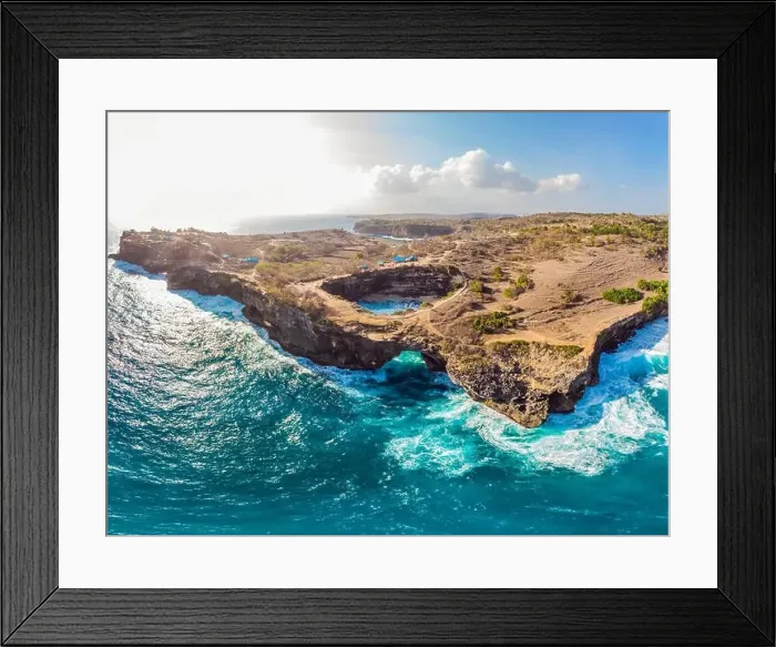 Framed Print : Landscape over Broken Beach in Nusa Penida, Indonesia Angel's BillaBong Beach. Popular tourist destination Bali Framed Print : Landscape over Broken Beach in Nusa Penida, Indonesia Angel's BillaBong Beach. Popular tourist destination Bali