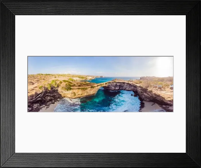 Framed Print : Landscape over Broken Beach in Nusa Penida, Indonesia Angel's BillaBong Beach. Popular tourist destination Bali Framed Print : Landscape over Broken Beach in Nusa Penida, Indonesia Angel's BillaBong Beach. Popular tourist destination Bali