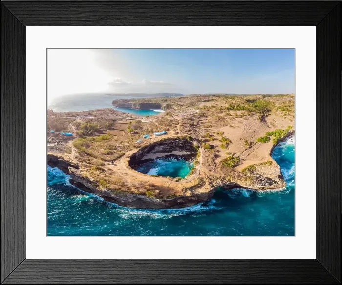Framed Print : Landscape over Broken Beach in Nusa Penida, Indonesia Angel's BillaBong Beach. Popular tourist destination Bali Framed Print : Landscape over Broken Beach in Nusa Penida, Indonesia Angel's BillaBong Beach. Popular tourist destination Bali
