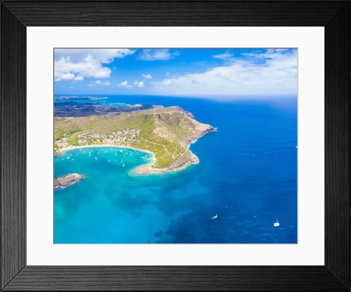 Framed Print : Aerial panoramic by drone of Galleon Beach and Pillar of Hercules limestone cliffs Framed Print : Aerial panoramic by drone of Galleon Beach and Pillar of Hercules limestone cliffs
