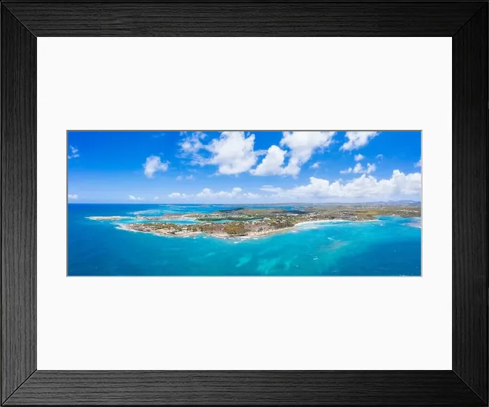 Framed Print : Aerial panoramicby drone of Long Bay Framed Print : Aerial panoramicby drone of Long Bay