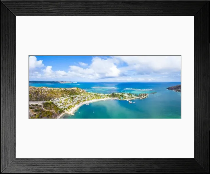 Framed Print : Aerial view by drone of St. James Bay Framed Print : Aerial view by drone of St. James Bay
