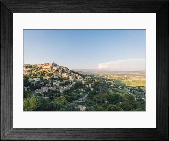 Framed Print : Aerial View of Gordes Village, Provence, France Framed Print : Aerial View of Gordes Village, Provence, France