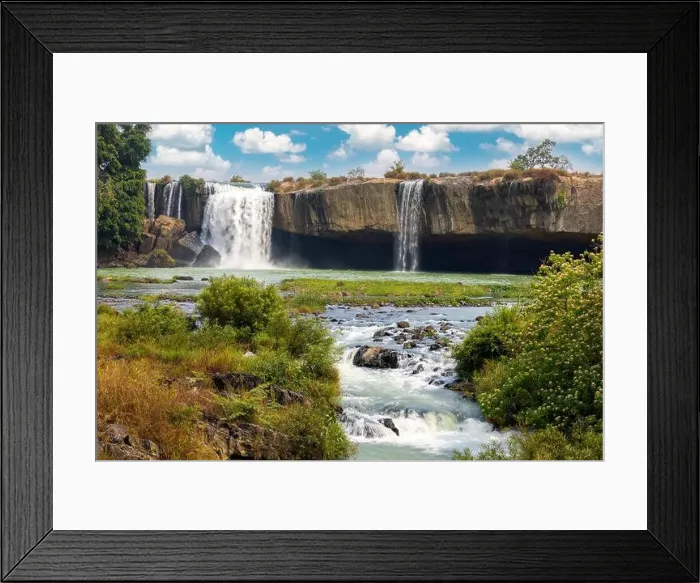 Framed Print : Beautiful waterfalls in Vietnam Framed Print : Beautiful waterfalls in Vietnam