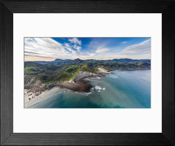 Framed Print : Santa Catalina lighthouse in Lekeitio, Basque country - drone aerial Framed Print : Santa Catalina lighthouse in Lekeitio, Basque country - drone aerial