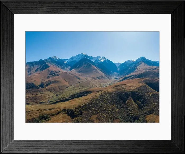 Framed Print : mountains of the Caucasus. shot on a drone Framed Print : mountains of the Caucasus. shot on a drone