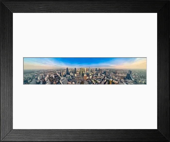 Framed Print : WARSAW, POLAND - OCTOBER 19, 2019: Beautiful panoramic aerial drone view to panorama cityscape of Warsaw modern City Framed Print : WARSAW, POLAND - OCTOBER 19, 2019: Beautiful panoramic aerial drone view to panorama cityscape of Warsaw modern City