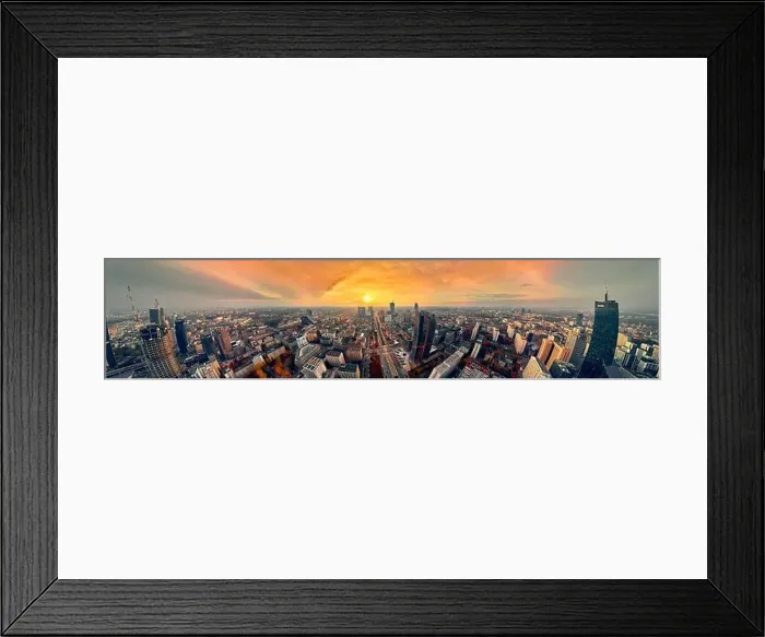 Framed Print : WARSAW, POLAND - OCTOBER 19, 2019: Beautiful panoramic aerial drone view to panorama cityscape of Warsaw modern City Framed Print : WARSAW, POLAND - OCTOBER 19, 2019: Beautiful panoramic aerial drone view to panorama cityscape of Warsaw modern City
