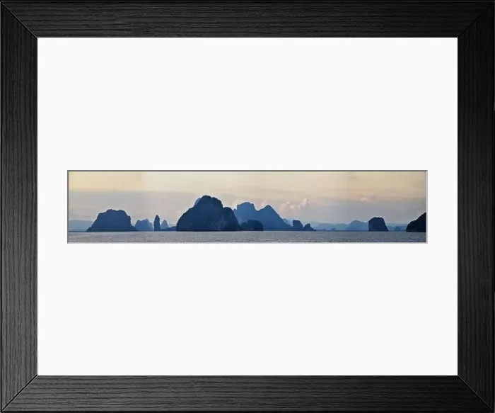 Framed Print : Island, Ocean views near Phuket Thailand with Blues Framed Print : Island, Ocean views near Phuket Thailand with Blues