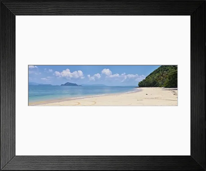 Framed Print : Island, Ocean views near Phuket Thailand with Blues Framed Print : Island, Ocean views near Phuket Thailand with Blues