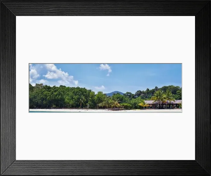 Framed Print : Island, Ocean views near Phuket Thailand with Blues