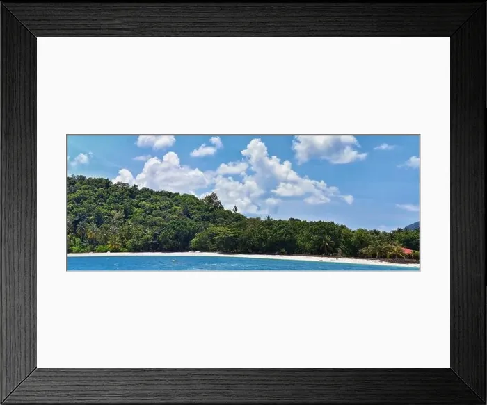 Framed Print : Island, Ocean views near Phuket Thailand with Blues Framed Print : Island, Ocean views near Phuket Thailand with Blues