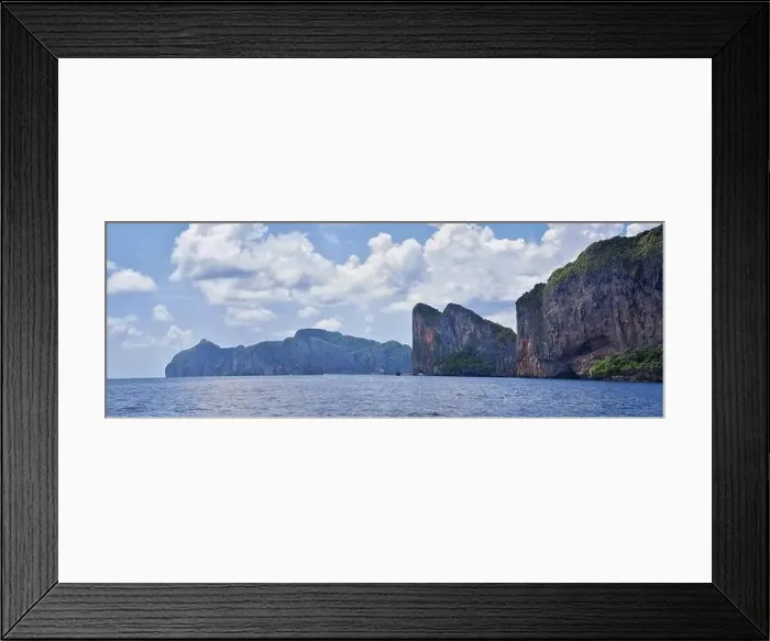 Framed Print : Island, Ocean views near Phuket Thailand with Blues Framed Print : Island, Ocean views near Phuket Thailand with Blues