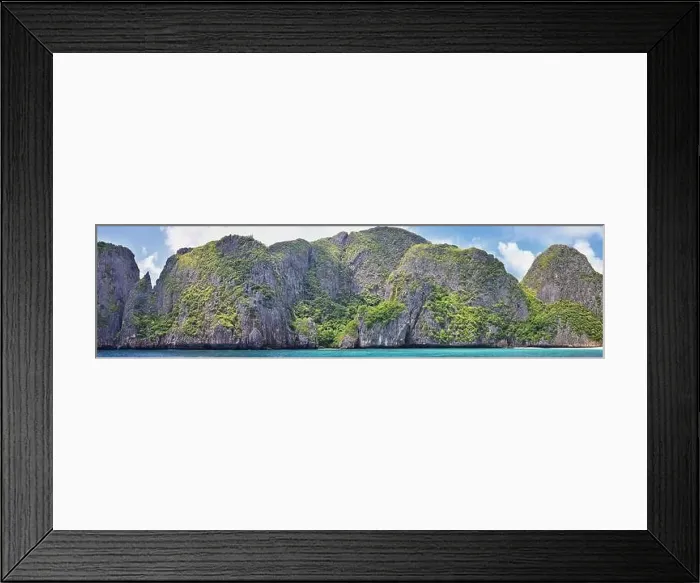 Framed Print : Island, Ocean views near Phuket Thailand with Blues Framed Print : Island, Ocean views near Phuket Thailand with Blues