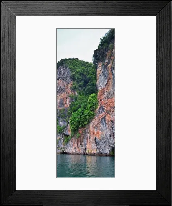 Framed Print : Island, Ocean views near Phuket Thailand with Blues