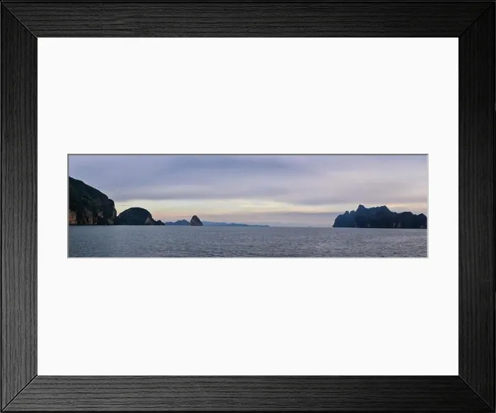 Framed Print : Island, Ocean views near Phuket Thailand with Blues Framed Print : Island, Ocean views near Phuket Thailand with Blues