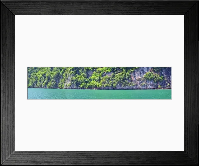Framed Print : Island, Ocean views near Phuket Thailand with Blues Framed Print : Island, Ocean views near Phuket Thailand with Blues