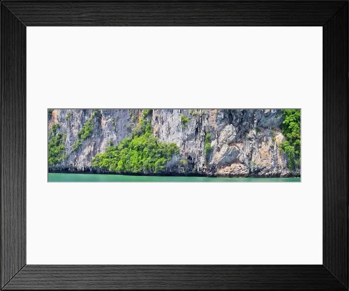 Framed Print : Island, Ocean views near Phuket Thailand with Blues Framed Print : Island, Ocean views near Phuket Thailand with Blues