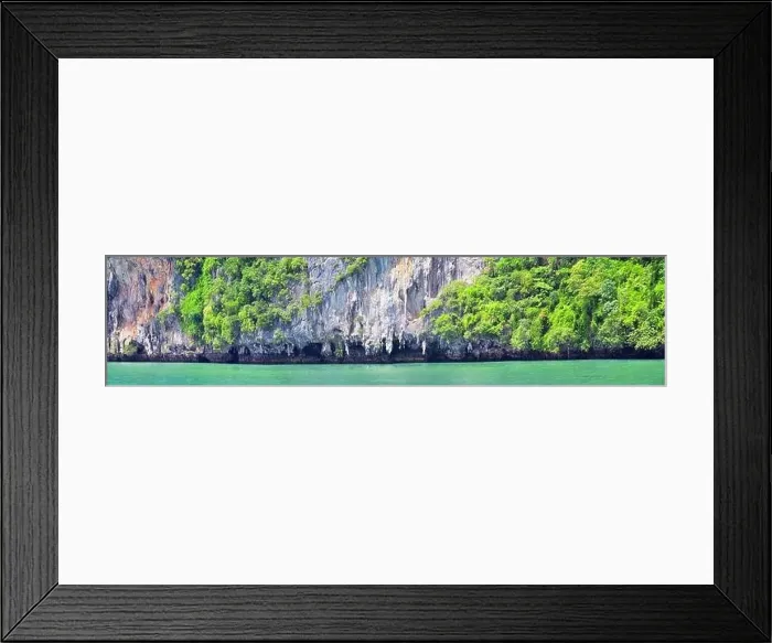 Framed Print : Island, Ocean views near Phuket Thailand with Blues Framed Print : Island, Ocean views near Phuket Thailand with Blues