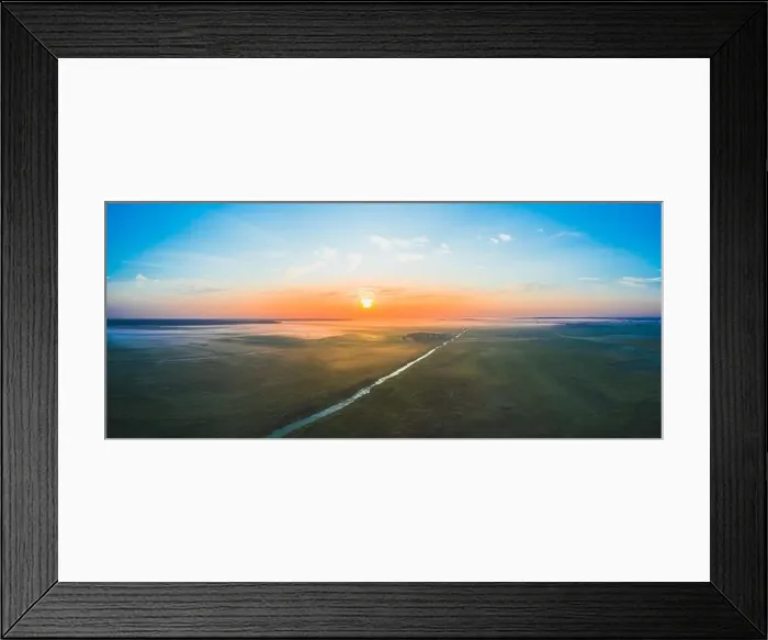 Framed Print : A magnificent panorama of the Belarusian field in the morning at dawn with fog and a river Framed Print : A magnificent panorama of the Belarusian field in the morning at dawn with fog and a river