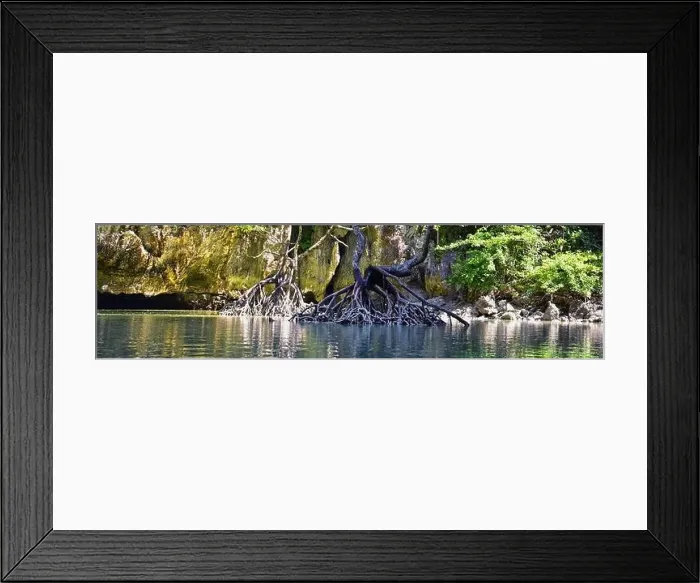 Framed Print : Island, Ocean views near Phuket Thailand with Blues Framed Print : Island, Ocean views near Phuket Thailand with Blues
