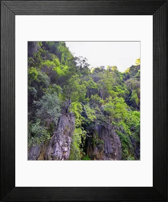 Framed Print : Island, Ocean views near Phuket Thailand with Blues Framed Print : Island, Ocean views near Phuket Thailand with Blues