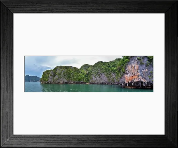Framed Print : Island, Ocean views near Phuket Thailand with Blues Framed Print : Island, Ocean views near Phuket Thailand with Blues