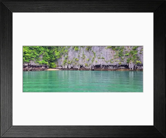 Framed Print : Island, Ocean views near Phuket Thailand with Blues Framed Print : Island, Ocean views near Phuket Thailand with Blues