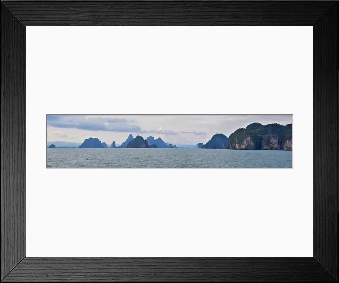 Framed Print : Island, Ocean views near Phuket Thailand with Blues Framed Print : Island, Ocean views near Phuket Thailand with Blues