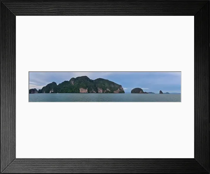 Framed Print : Island, Ocean views near Phuket Thailand with Blues Framed Print : Island, Ocean views near Phuket Thailand with Blues