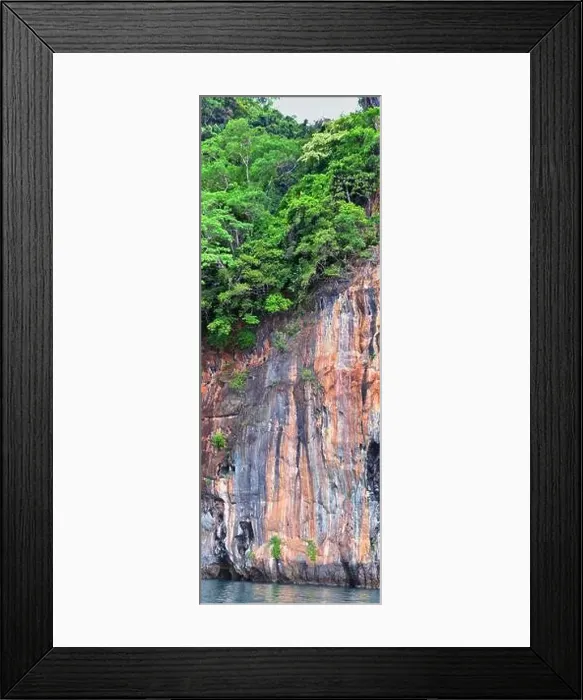 Framed Print : Island, Ocean views near Phuket Thailand with Blues Framed Print : Island, Ocean views near Phuket Thailand with Blues