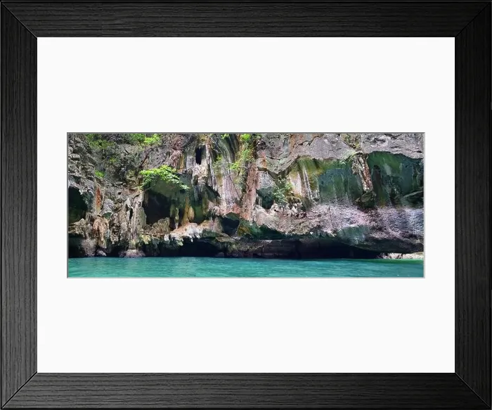 Framed Print : Island, Ocean views near Phuket Thailand with Blues Framed Print : Island, Ocean views near Phuket Thailand with Blues