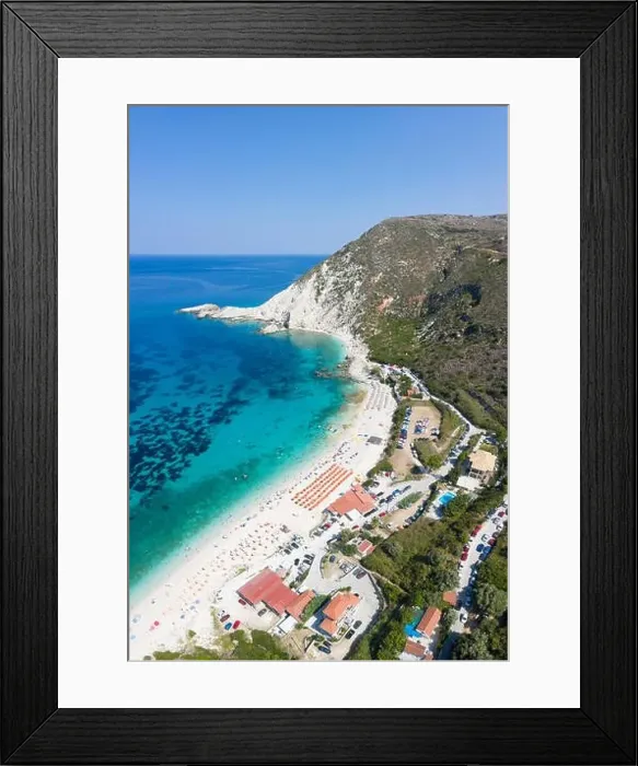 Framed Print : Famous Petanoi beach in Kefalonia island, Greece Framed Print : Famous Petanoi beach in Kefalonia island, Greece