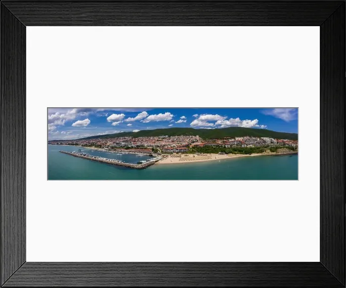 Framed Print : Sea resort Saint Vlas on the Bulgarian Black Sea coast Framed Print : Sea resort Saint Vlas on the Bulgarian Black Sea coast