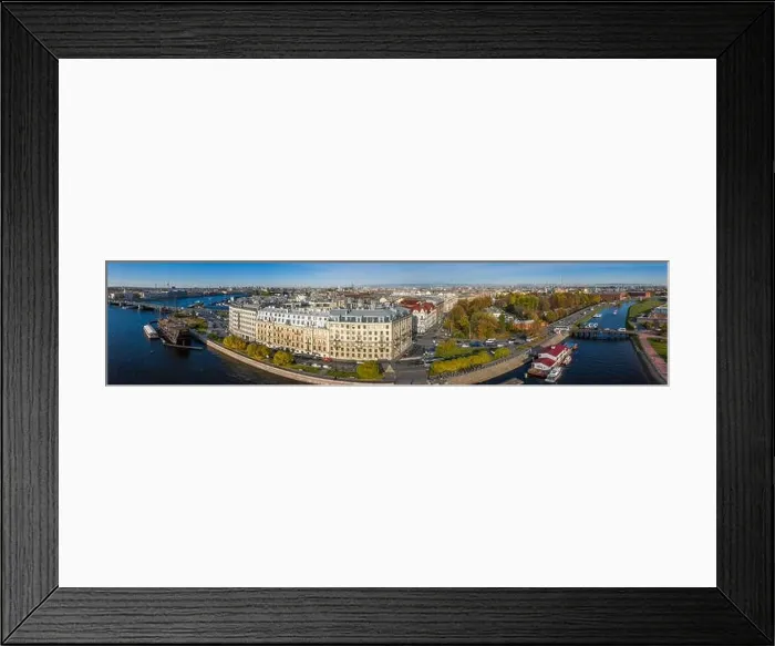 Framed Print : Arial drone panoramic view of St Framed Print : Arial drone panoramic view of St