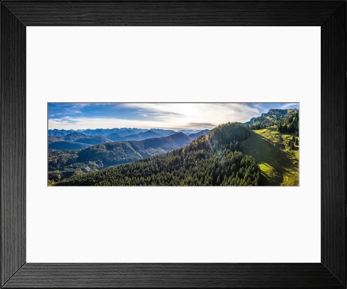 Framed Print : Brauneck mountain in autumn. Aerial Panorama. Lenggries, Bavaria, Germany. New Schroedlestein Ski Lift Framed Print : Brauneck mountain in autumn. Aerial Panorama. Lenggries, Bavaria, Germany. New Schroedlestein Ski Lift