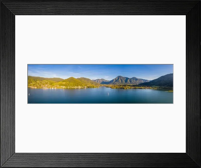 Framed Print : Tegernsee lake in Bavaria. Germany. Aerial Panorama. Beautiful and famous Spot Framed Print : Tegernsee lake in Bavaria. Germany. Aerial Panorama. Beautiful and famous Spot