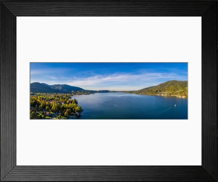 Framed Print : Tegernsee lake in Bavaria. Germany. Aerial Panorama. Beautiful and famous Spot Framed Print : Tegernsee lake in Bavaria. Germany. Aerial Panorama. Beautiful and famous Spot