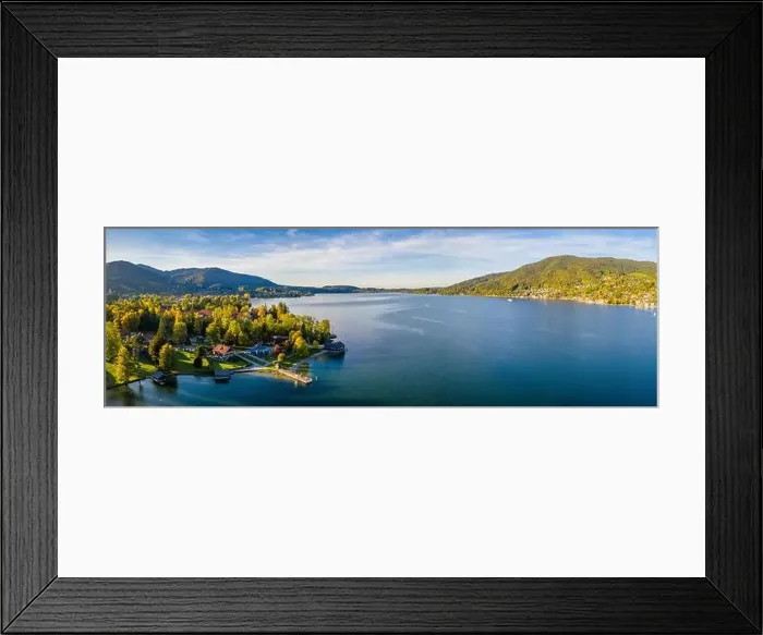 Framed Print : Bad Wiessee. Tegernsee lake in Bavaria. Germany. Aerial Panorama. Beautiful and famous Spot Framed Print : Bad Wiessee. Tegernsee lake in Bavaria. Germany. Aerial Panorama. Beautiful and famous Spot
