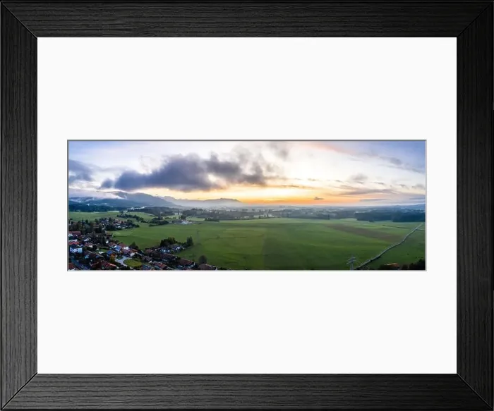 Framed Print : Aerial view, forests and meadows, alps, Bavaria, Germany, Waakirchen Reichersbeuern Framed Print : Aerial view, forests and meadows, alps, Bavaria, Germany, Waakirchen Reichersbeuern