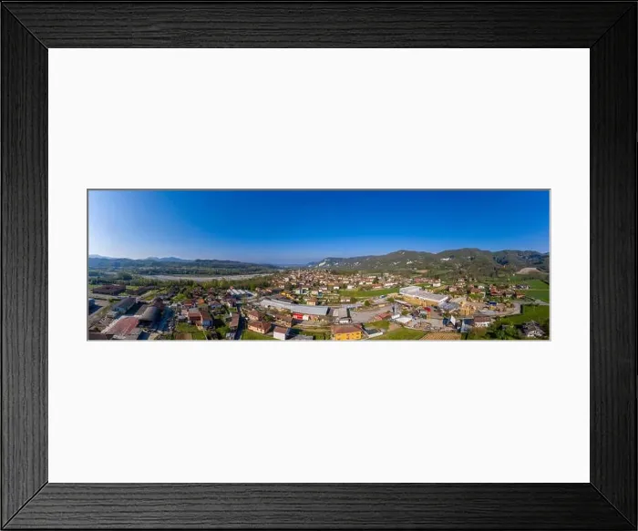 Framed Print : Borghetto di Borbera Pemonte Italy Village aerial View Panorama landscape