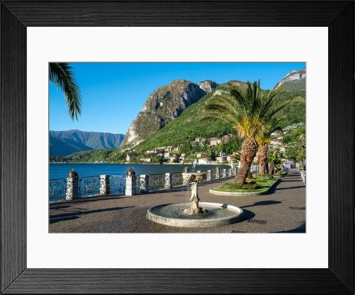 Framed Print : Amazing landscape in Menaggio - Como lake in Italy Framed Print : Amazing landscape in Menaggio - Como lake in Italy