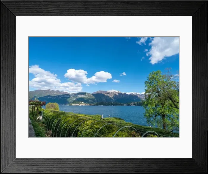 Framed Print : Beautiful landscape with garden in Tremezzo - Como lake in Italy Framed Print : Beautiful landscape with garden in Tremezzo - Como lake in Italy