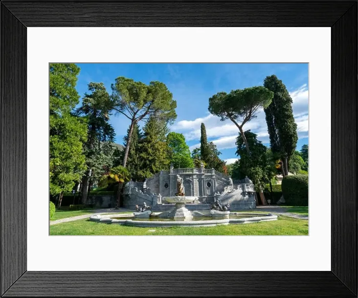 Framed Print : Beautiful landscape in park Mayer in Tremezzo - Como lake in Italy Framed Print : Beautiful landscape in park Mayer in Tremezzo - Como lake in Italy