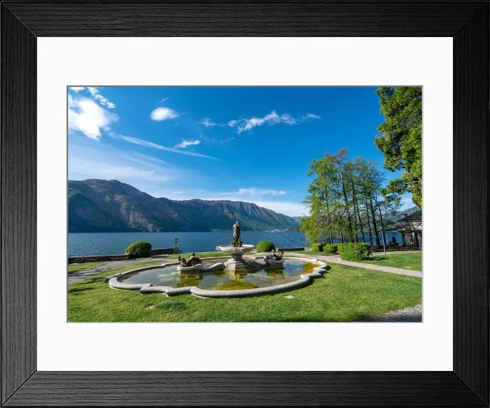 Framed Print : Beautiful landscape in park Mayer in Tremezzo - Como lake in Italy Framed Print : Beautiful landscape in park Mayer in Tremezzo - Como lake in Italy