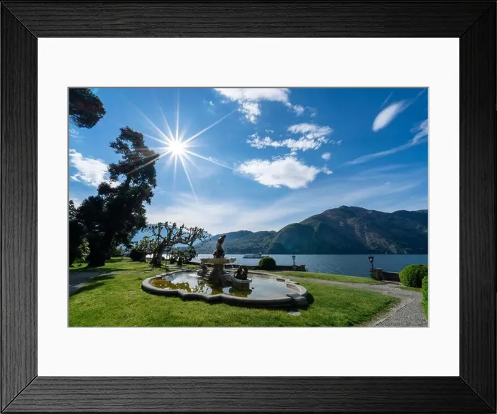 Framed Print : Amazing landscape in park Mayer in Tremezzo - Como lake in Italy Framed Print : Amazing landscape in park Mayer in Tremezzo - Como lake in Italy